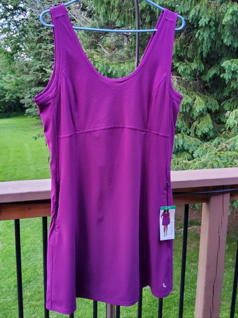 Lole Women's Purple Magenta Sleeveless Athletic Dress